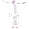 VidaXL Drzwi przesuwne NARVIK 70 x 210 cm (213,5 cm)