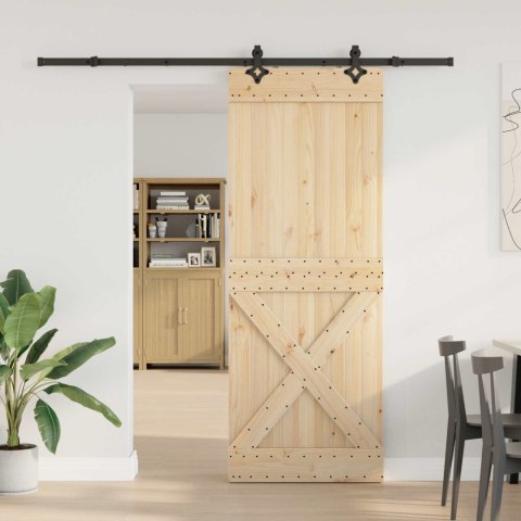 VidaXL Drzwi przesuwne NARVIK 85 x 210 cm (213,5 cm)