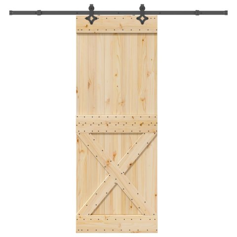 VidaXL Drzwi przesuwne NARVIK 85 x 210 cm (213,5 cm)