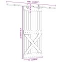 VidaXL Drzwi przesuwne NARVIK 85 x 210 cm (213,5 cm)