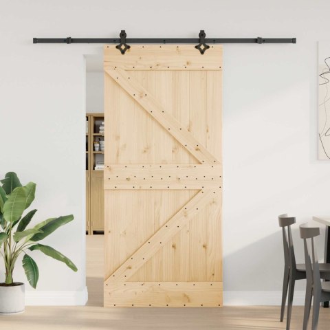 VidaXL Drzwi przesuwne NARVIK 95 x 210 cm (213,5 cm)