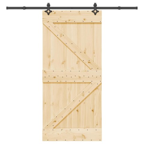 VidaXL Drzwi przesuwne NARVIK 95 x 210 cm (213,5 cm)
