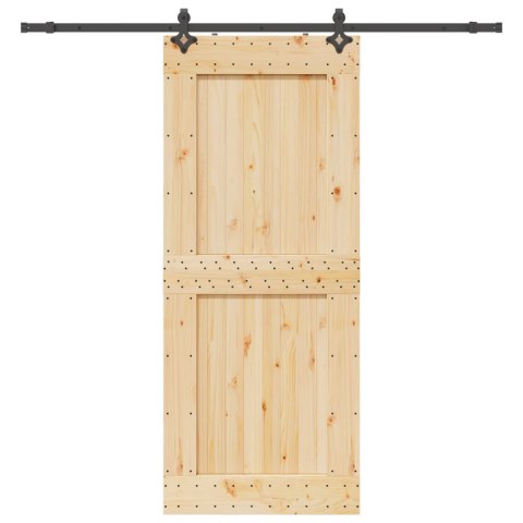 VidaXL Drzwi przesuwne NARVIK 95 x 210 cm (213,5 cm)