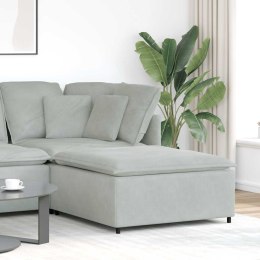 VidaXL Podnóżek do sofy modułowej modułowej jasnoszary 100x100x48 cm