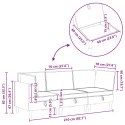 MODULARNY ZESTAW SOFY Z PRZECHOWALNIĄ 3 SZT. JASNOSZARY TKANINA