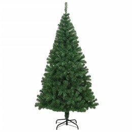VidaXL Sztuczna choinka o grubych gałązkach, zielona, 210 cm, PVC