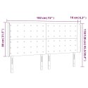 ZAGŁÓWEK DO ŁÓŻKA Z LED CIEMNOZIELONY 183X16X118/128CM AKSAMIT