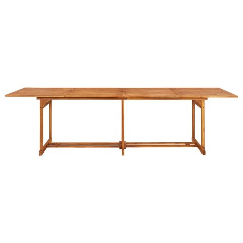 VidaXL 11-cz. zestaw mebli ogrodowych 280x90x75cm lite drewno akacjowe