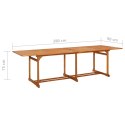 VidaXL 11-cz. zestaw mebli ogrodowych 280x90x75cm lite drewno akacjowe