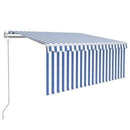 VidaXL Automatycznie zwijana markiza z zasłoną, 3,5x2,5 m