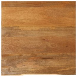 VidaXL Blat stołu z naturalną krawędzią, 80x80x3,8 cm, drewno mango