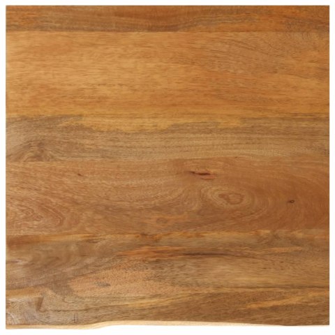 VidaXL Blat stołu z naturalną krawędzią, 80x80x3,8 cm, drewno mango