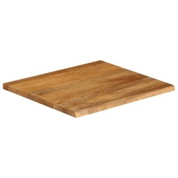 VidaXL Blat stołu z naturalną krawędzią, 80x80x3,8 cm, drewno mango