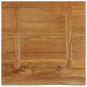 VidaXL Blat stołu z naturalną krawędzią, 80x80x3,8 cm, drewno mango