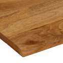 VidaXL Blat stołu z naturalną krawędzią, 80x80x3,8 cm, drewno mango