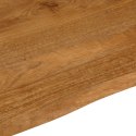 VidaXL Blat stołu z naturalną krawędzią, 80x80x3,8 cm, drewno mango