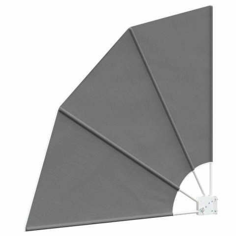 VidaXL Ekran Prywatności Balkonowej 140 x 140 cm Poliester jasnoszary