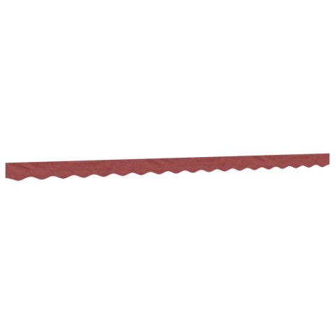VidaXL Lambrekin do markizy, burgundowe paski, 4,5 m