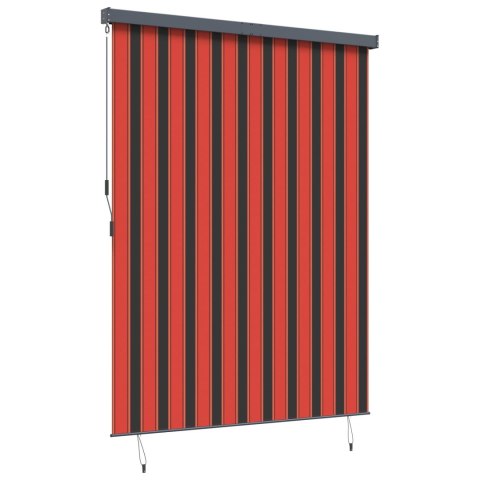 VidaXL Roleta Pomarańczowy i brązowy 200 x 250 cm Materiał i Aluminium