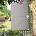 SKŁADANY PARAWAN TARASOWY KREMOWY 240X160CM