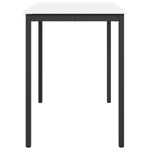 VidaXL Stół barowy Biały 140 x 80 x 105 cm Lite drewno sosnowe