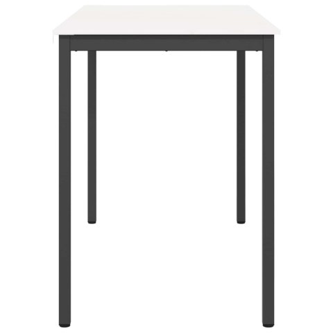 VidaXL Stół barowy Biały 150 x 80 x 105 cm Lite drewno sosnowe
