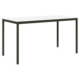 STÓŁ BAROWY BIAŁY 200X100X105CM LITE DREWNO SOSNOWE
