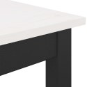 STÓŁ BAROWY BIAŁY 80X80X105CM LITE DREWNO SOSNOWE