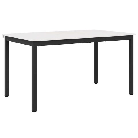 VidaXL Stół jadalny Biały 150 x 90 x 75 cm Lite drewno sosnowe
