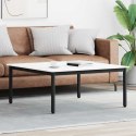 VidaXL Stolik kawowy Biały 100 x 100 x 45 cm Lite drewno sosnowe