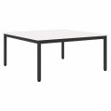 VidaXL Stolik kawowy Biały 100 x 100 x 45 cm Lite drewno sosnowe
