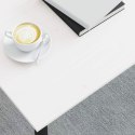 VidaXL Stolik kawowy Biały 100 x 100 x 45 cm Lite drewno sosnowe