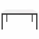 VidaXL Stolik kawowy Biały 100 x 100 x 45 cm Lite drewno sosnowe