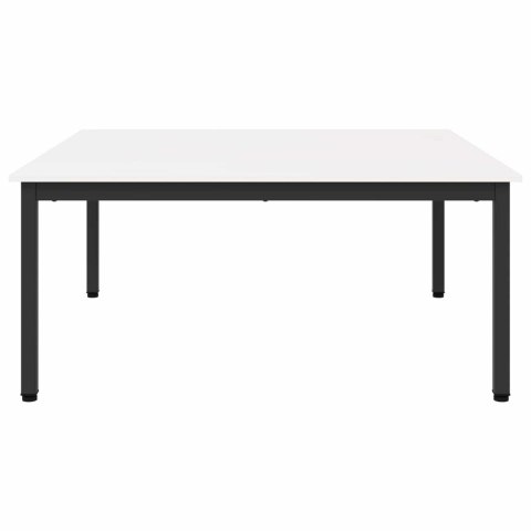 VidaXL Stolik kawowy Biały 100 x 100 x 45 cm Lite drewno sosnowe