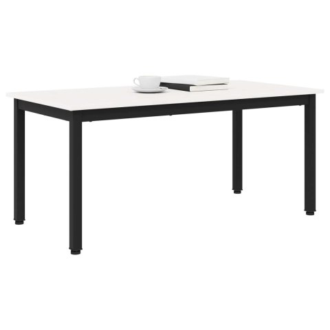 VidaXL Stolik kawowy Biały 100 x 50 x 45 cm Lite drewno sosnowe
