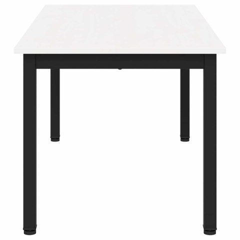 VidaXL Stolik kawowy Biały 100 x 50 x 45 cm Lite drewno sosnowe
