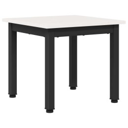 VidaXL Stolik kawowy Biały 40 x 40 x 36 cm Lite drewno sosnowe