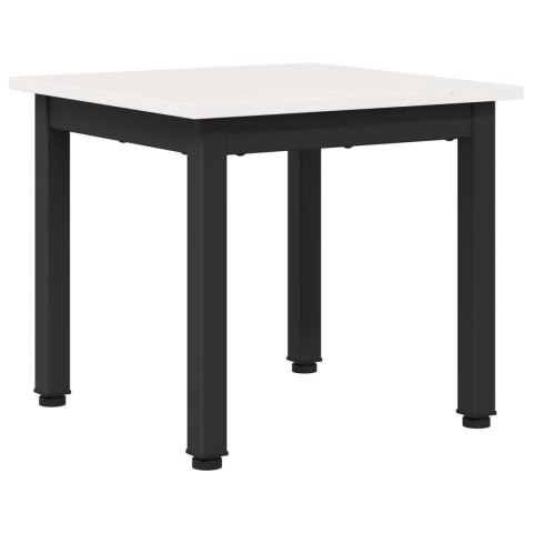 VidaXL Stolik kawowy Biały 40 x 40 x 36 cm Lite drewno sosnowe
