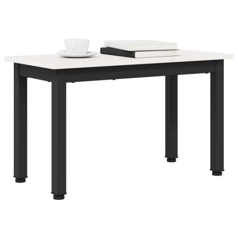VidaXL Stolik kawowy Biały 60 x 30 x 36 cm Lite drewno sosnowe