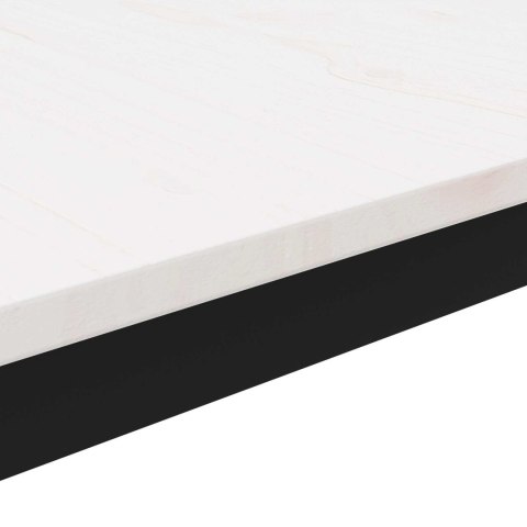 VidaXL Stolik kawowy Biały 60 x 30 x 36 cm Lite drewno sosnowe
