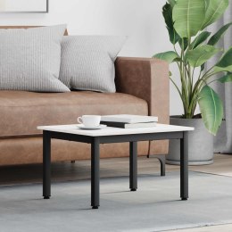 VidaXL Stolik kawowy Biały 60 x 50 x 36 cm Lite drewno sosnowe