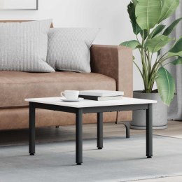 VidaXL Stolik kawowy Biały 60 x 60 x 36 cm Lite drewno sosnowe