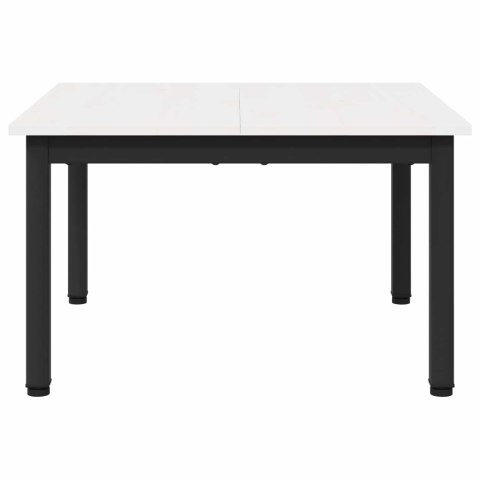VidaXL Stolik kawowy Biały 60 x 60 x 36 cm Lite drewno sosnowe