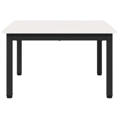 VidaXL Stolik kawowy Biały 60 x 60 x 36 cm Lite drewno sosnowe