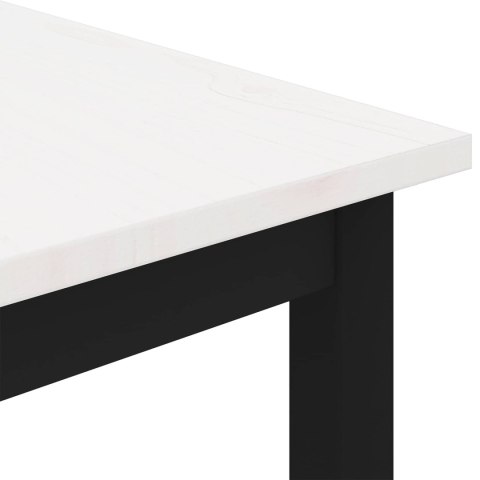 VidaXL Stolik kawowy Biały 60 x 60 x 36 cm Lite drewno sosnowe
