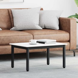 VidaXL Stolik kawowy Biały 70 x 50 x 36 cm Lite drewno sosnowe