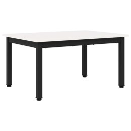 VidaXL Stolik kawowy Biały 70 x 50 x 36 cm Lite drewno sosnowe