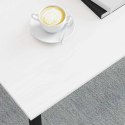 STOLIK KAWOWY BIAŁY 70X50X36CM LITE DREWNO SOSNOWE