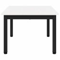 STOLIK KAWOWY BIAŁY 70X50X36CM LITE DREWNO SOSNOWE