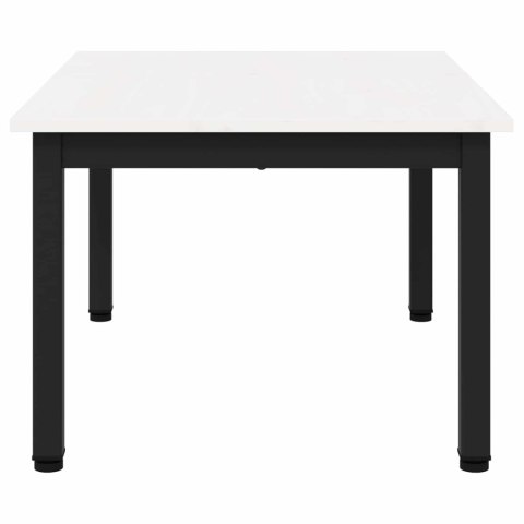 STOLIK KAWOWY BIAŁY 70X50X36CM LITE DREWNO SOSNOWE